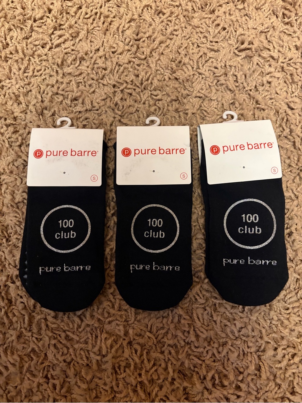$8 ea
3 for $20
Pure Barre Black Women's No-Show Grip Socks - 100 Club.